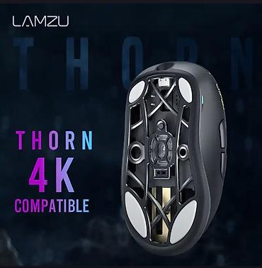 lamzu thorn: Беспроводная игровая мышь lamzu thorn 4k - charcoal black pixart paw — 3
