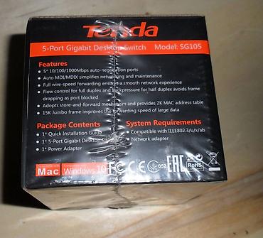 Техника и электроника: Гигабитный HUB Switch Tenda SG105 5-port 10/100/1000M Gigabit Хаб — 3