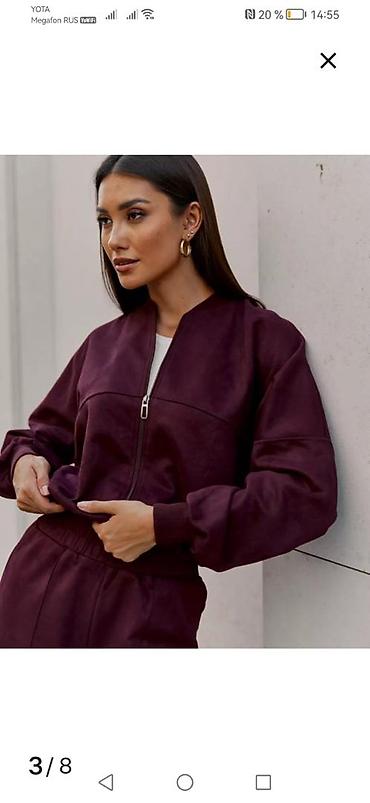 nike tech flecce: Женский комплект: джемпер на молнии + брюки. Цвета: глубокий — 1