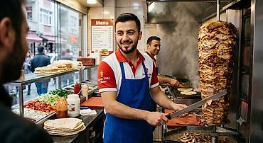 Повара: Gənclik metrosunun çıxışında yerləşən Şaurma Məkanına dönərçi tələb — 1
