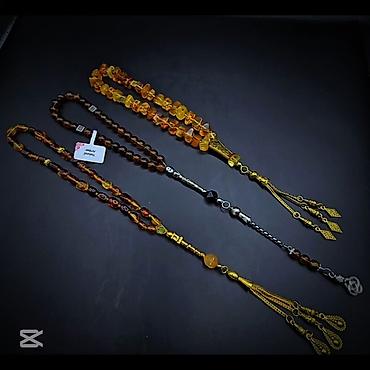 Bijuteriya: Təbii kəhrəbadan təsbeh kolleksiyası qiymətlər 200_250azn - Material — 1