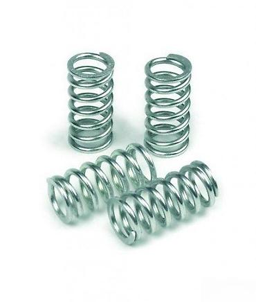 set malih gedora: Set od četiri kompresione opruge, izrađene od metala srebrne boje — 1