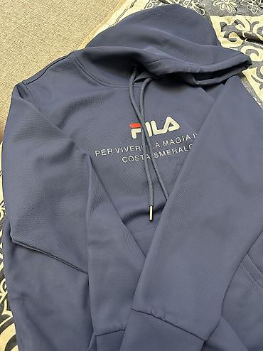 tech flecee: Мужской спортивный костюм, L, Fila, Б/у, цвет - Синий, Самовывоз — 2