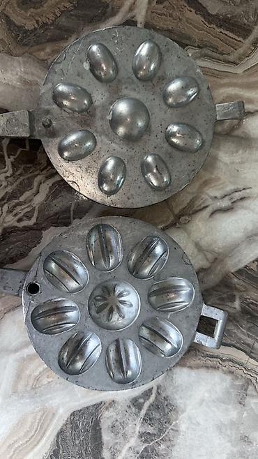Şirniyyat qəlibləri, rəng - Gümüşü, Metal, Oval