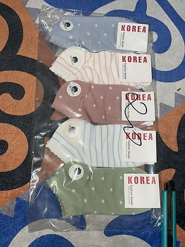 korea: Женские и унисекс короткие носки (следки) в упаковках. Варианты: - — 1