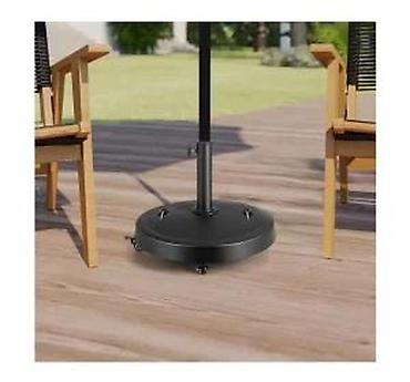 Suncobrani, tende i paviljoni: Postolje za baštenski suncobran sa točkićima – crno - Tip: baza za — 16