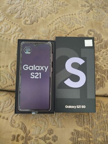 Samsung: Samsung Galaxy S21 5G, 256 GB, rəng - Bənövşəyi, Sensor, Barmaq izi, Simsiz şarj