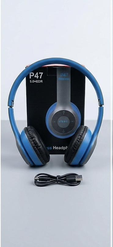 aux sunur: YENİ! P47 Wireless Bluetooth Qulaqliqlar (Heç işlanmayib, Qutuda) — 2