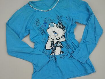 błękitna eleganckie bluzki: Koszulka od piżamy Damska, S, stan - Dobry