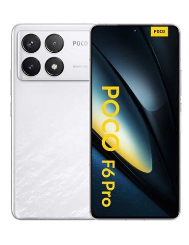 Poco: Poco F6 Pro, 512 GB, rəng - Ağ, Barmaq izi