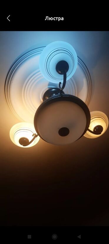 çilçiraqlar: Çılçıraq, 3 lampa, Şüşə