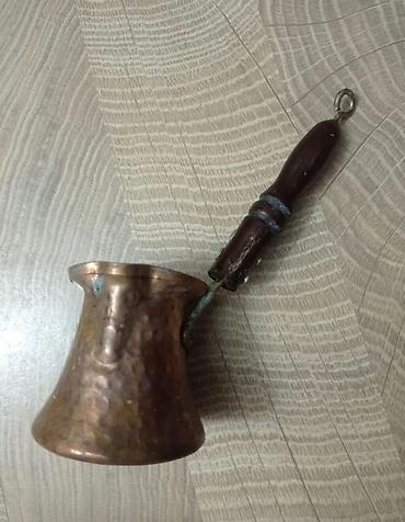 mis caydan: Mis cezvə – əl işidir Xüsusiyyətlər: - Material: döymə mis gövdə - — 1