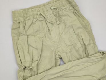 białe dzianinowe spodnie: Material trousers, Stradivarius, S (EU 36), condition - Very good