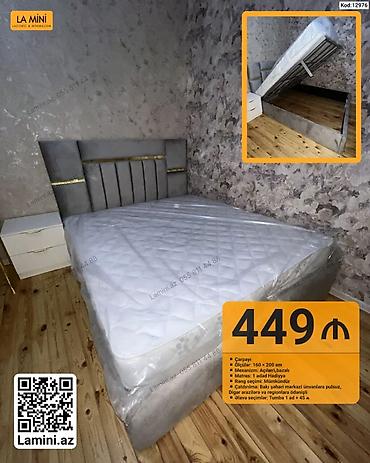 Məhsul: Açılan bazalı çarpayı (Kod: 12976) - Ölçü: 160 × 200 sm - — 1