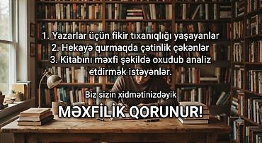 ucuz yuk dasima bakı: Yazıçılar üçün yaradıcılıq dəstəyi və məxfi redaktə/analiz xidməti — 1