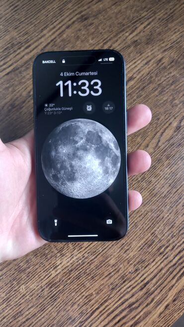 i8 mini 2: IPhone 16, 128 GB, Black Titanium, Barmaq izi, Simsiz şarj, Face ID