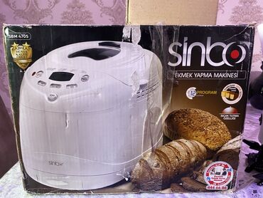 Техника для приготовления еды: 🍞 Sinbo Çörəkbişirmə Aparatı (SBM 4705) Satılır ✨ ✔️ 12 proqramlı