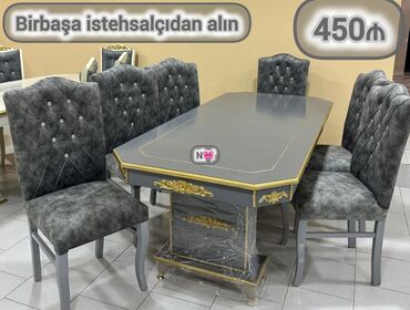Masa və oturacaq dəstləri: Oval masa, Qonaq otağı üçün, 8 nəfər
