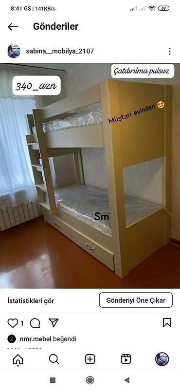 Çarpayılar: Yeni, İkinəfərlik çarpayı, Matras ilə -da lalafo.az — 2 Çarpayılar: Yeni, İkinəfərlik çarpayı, Matras ilə — 2