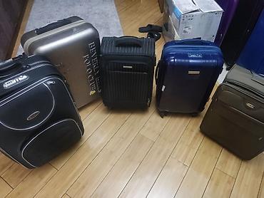 Чемоданы: Чемодан, Материал: Пластик, Большой (более 70 л), На колесах — 6