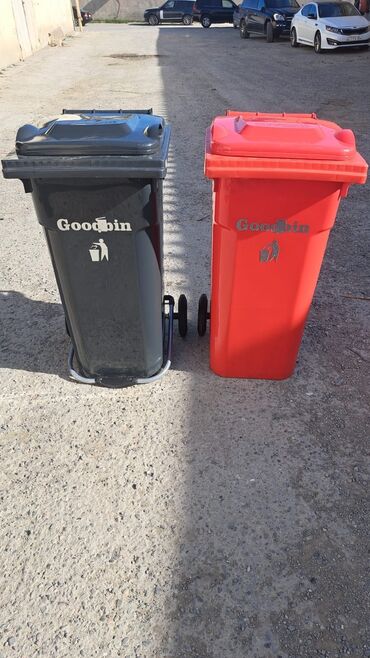 Tullantı qabları: Məişət Tullantı qutuları. 20 lt den 1100 lt qeder movcuddur. Plastik — 13