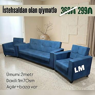 divan restoran: Yeni, Divan, 2 kreslo, Divan, Bazalı, Açılan — 1