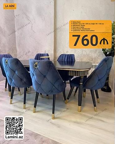 Ev və bağ: Masa dəsti – LA MİNI - Ölçülər: açıq 90×200 sm, bağlı 90×160 sm - — 1