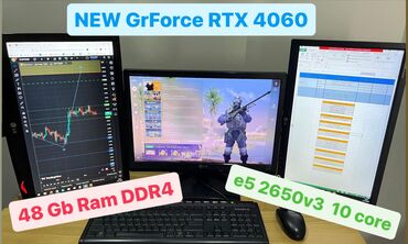 masa üsdü kompüter: ❗️Tecili❗️3 🖥️ 10core, RTX 4060, 48GB DDR4 📌48Gb DDR4 2133Mhz