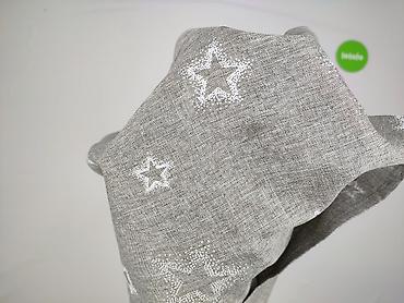 guma na metry: Szara poszewka dekoracyjna na poduszkę z motywem białych — 4
