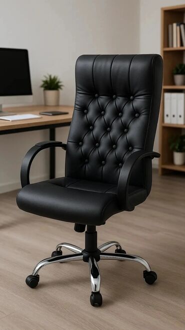 Ofis və oyun kresloları: Yeni, Təkərli, Qolları tənzimlənir, Dəri — 3