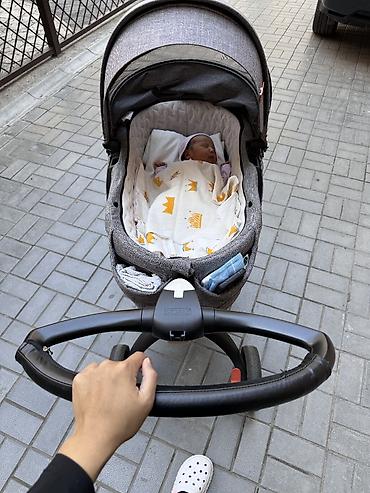 Коляски: Коляска, Stokke, цвет - Серебристый, Б/у, Самовывоз — 17