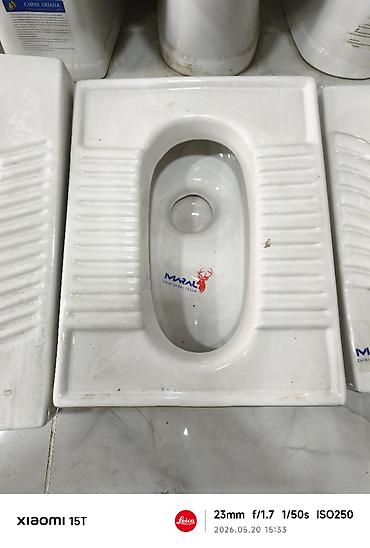 yerden unitaz: Mərtəbə tualeti (squat pan) – MARAL brendi - Material: sanitar — 1