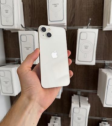 IPhone 13, 128 GB, Ağ, Zəmanət, Simsiz şarj, Face ID