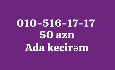 SİM-kartlar: Nömrə: ( 010 ) ( 10516171 ), Yeni