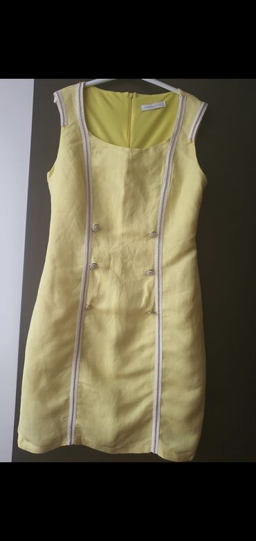 sarı qadın kostyumları: Ziyafət donu, M (EU 38)