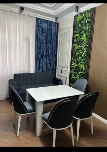 Masa və oturacaq dəstləri: Balkon üçün, Yeni, Açılmayan, Yumru masa, 2 stul — 27