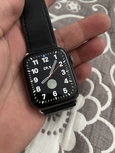 ремешок apple watch 44: Продаю свой I watch 4, 44 mm. Цвет черный, состояние отличное, все