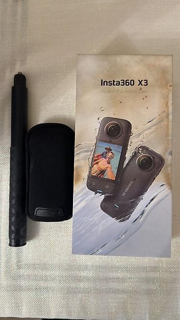 insta 360 x4: Məhsul: Insta360 X3 – Pocket 360 Action Cam Xüsusiyyətlər: - 360° — 1