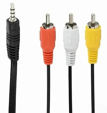 Kablovi i adapteri za kamere: Kabl 3.5 mm (4-polarni) na 3x RCA audio-video – 2 m - Namena — 1