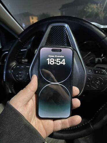 телефон айфон 14 про макс: IPhone 14 Pro, Колдонулган, 256 ГБ, Кара, 83 %