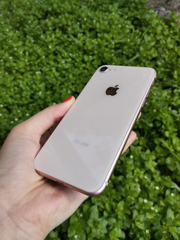 chekhly na telefon fly fs 529: IPhone 8, Б/у, 64 ГБ, Золотой, Защитное стекло, Чехол, 78 %