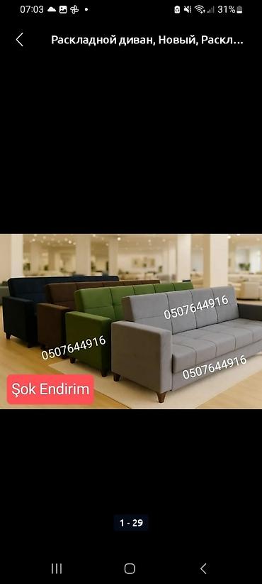 Divanlar: Divan-kravat, Yeni, Açılan, Bazalı, Parça, Şəhərdaxili pulsuz çatdırılma — 2
