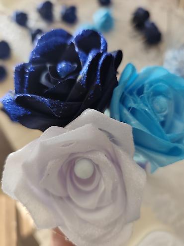 houseware: Ručni buketi od satenskih i organza cvetova - Ručno izrađeni — 6