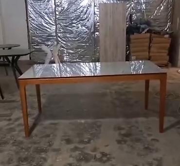 Masalar: Mərmər üstlü yemək masaları - Dizayn: Minimalist və modern xətlər — 3