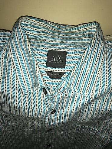 Košulje: Košulja Na duge rukave, XL, 2XL, Giorgio Armani, bоја - Svetloplava, Pamuk — 1