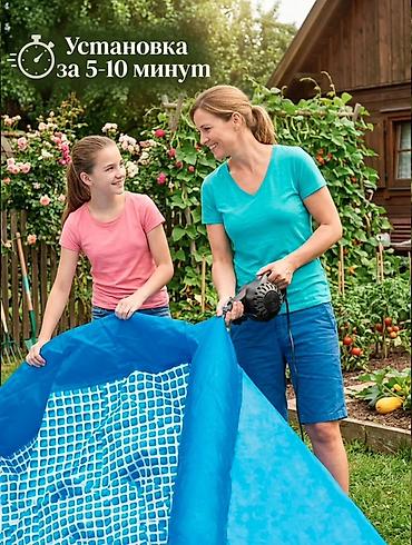 Бассейны: НАСОС В ПОДАРОК!!! Надувной бассейн Intex Easy Set 244 × 61 см Насос — 2