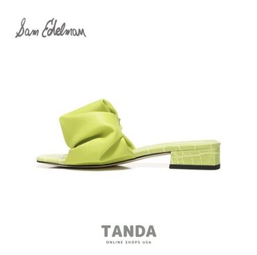 корейские туфли: Зелёные босоножки Sam Edelman Circus NY Wasabi Green Janis Slides В