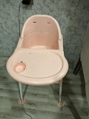ana bala desti: Uşaq yemək kreslosu - Rəng: açıq çəhrayı - Material: möhkəm plastik — 1