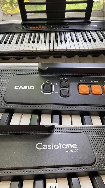 Музыкалык аспаптар: Casio Casiotone CT‑S100 — компактный портативный синтезатор. Основные — 1