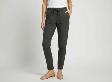 Women's Pants: YAS, Material trousers for women, size M